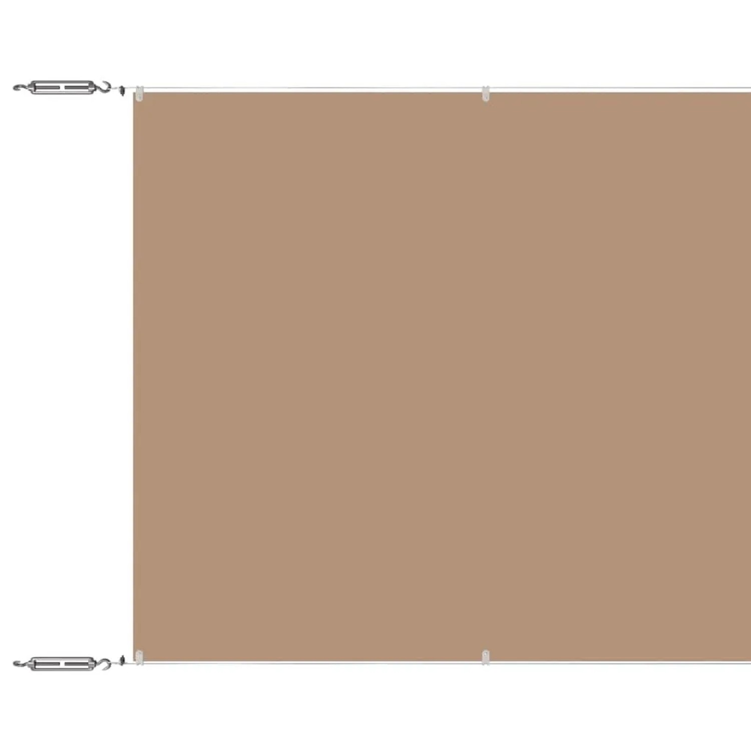 vidaXL Senkrechtmarkise Taupe 100x1200 cm Oxford-Gewebe 148408