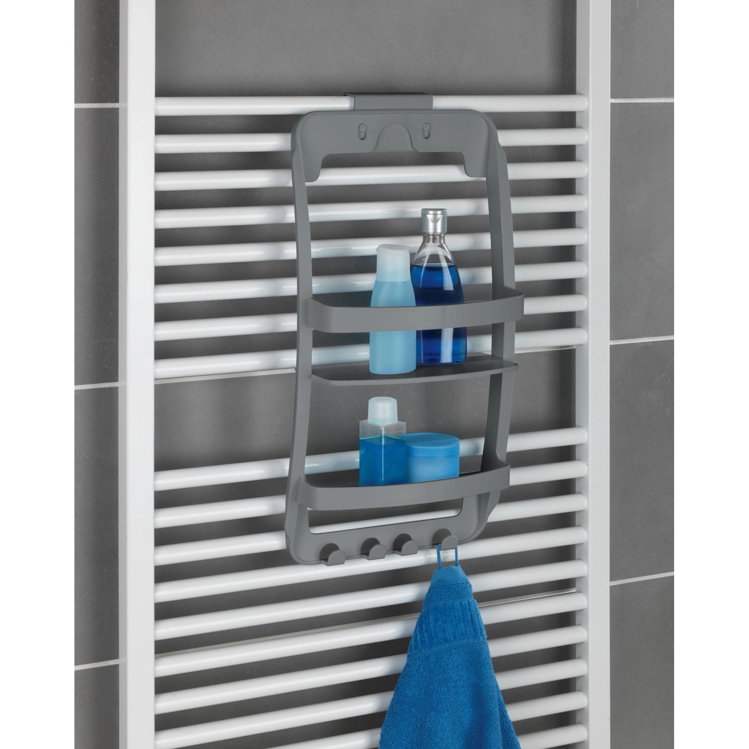 Wenko Badregal Universal 26 cm x 54,5 cm x 11,5 cm Grau_14