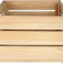 Holz Allzweckkiste Groß, 20,5 l, aus Kiefernholz, ideal zur Aufbewahrung.