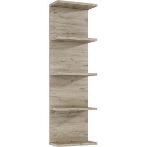 Offenes Maximus Badregal 30 cm in Sanremo Eiche Optik für Badutensilien und Deko.