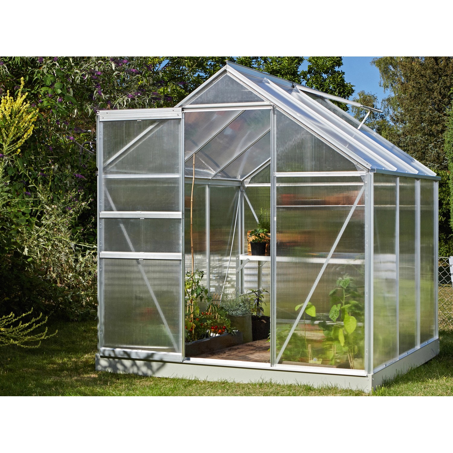 Vitavia Gewächshaus Comet 3800 HKP 4 mm Alu 3,8 m² inkl. Fundamentrahmen günstig online kaufen