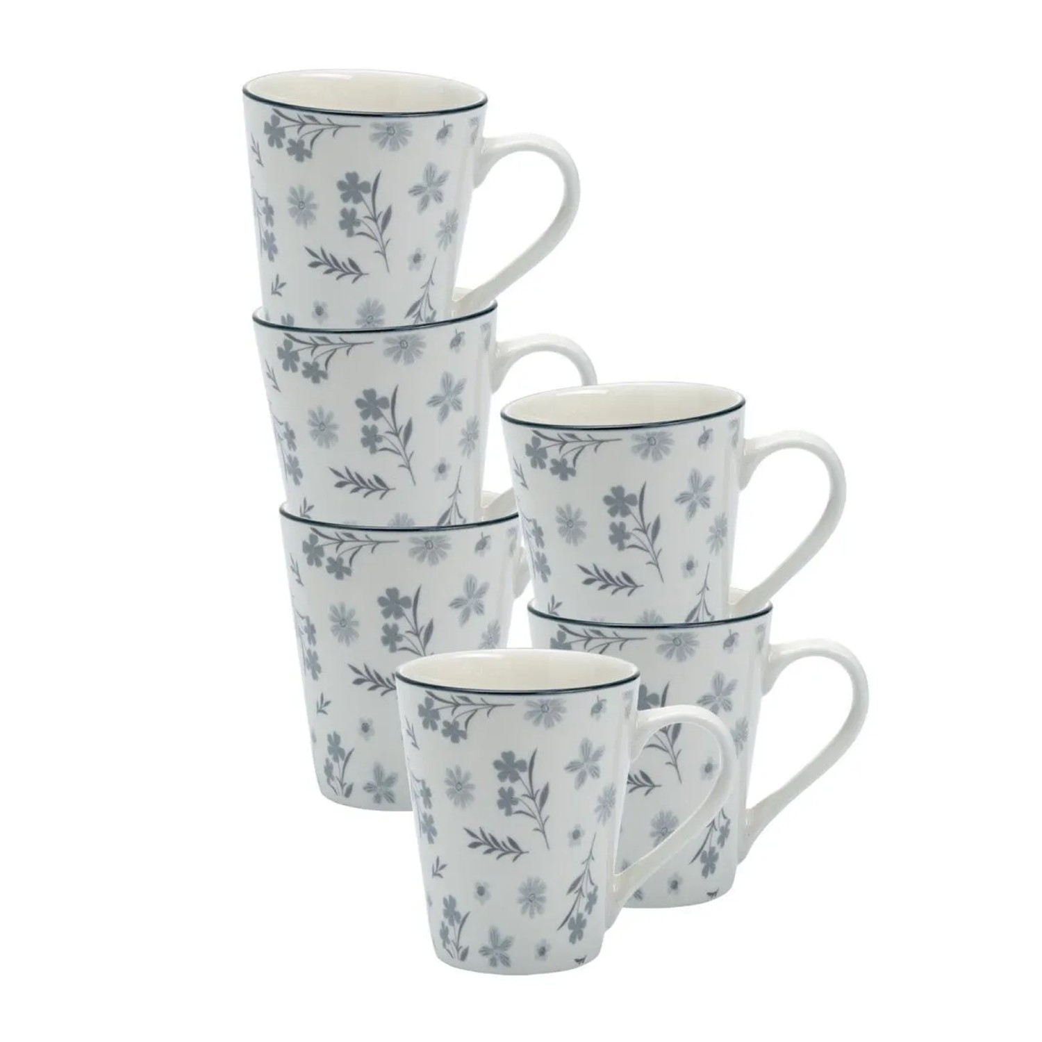 Ritzenhoff & Breker Sendai Henkelbecher 300 ml 6er Set Blume