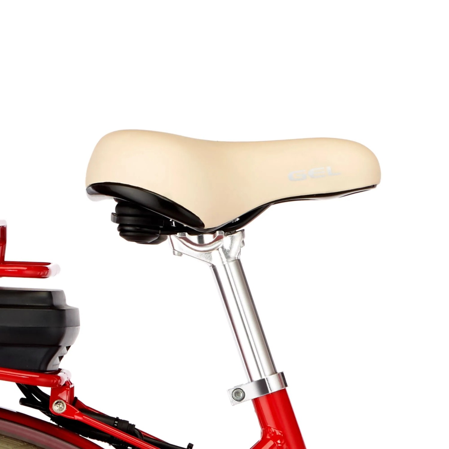 Detailaufnahme: Beiger Sattel des Fischer Hollandrad E-Bike Cita Retro 2.0.