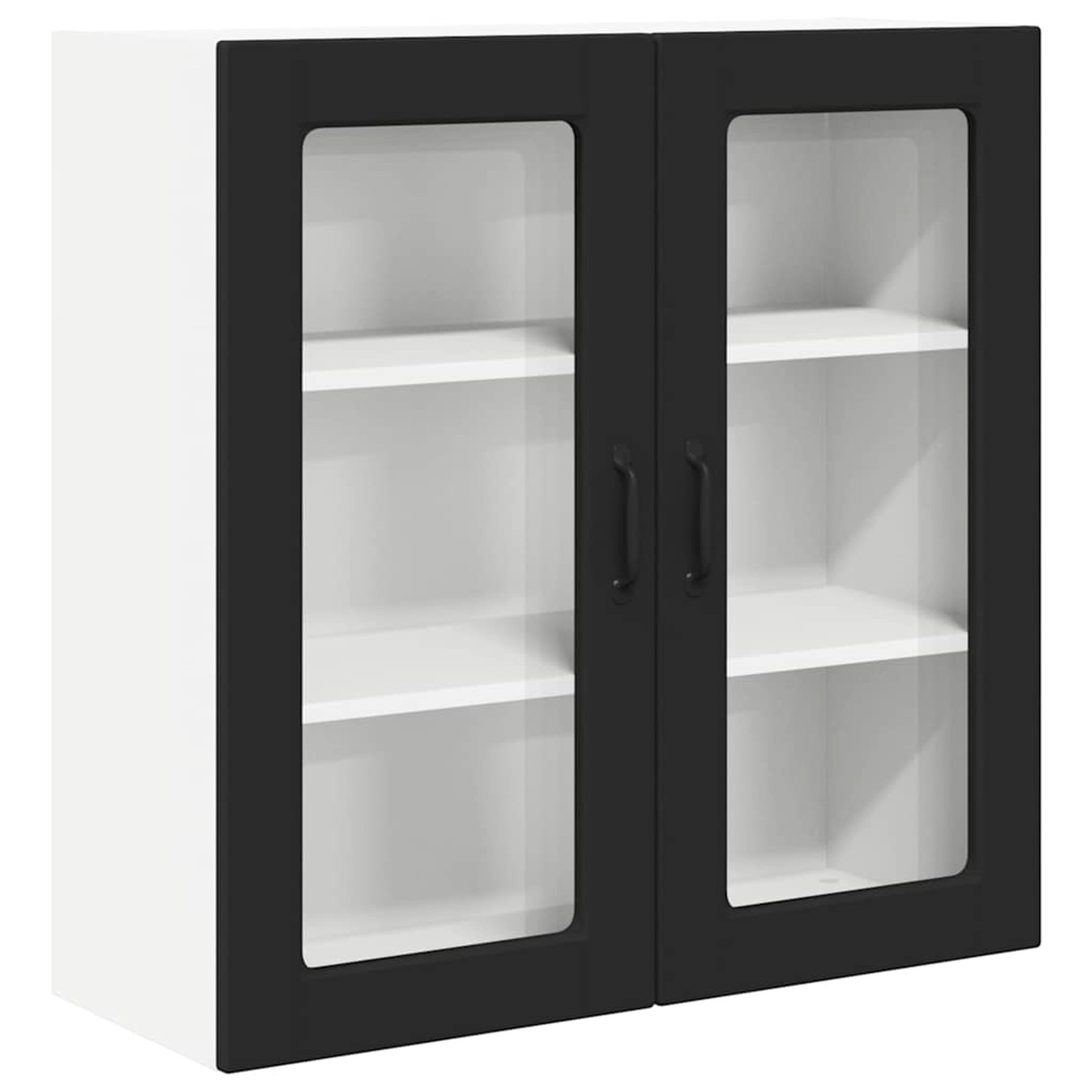 vidaXL Küchenwandschrank mit Tür Schwarz 80 x 31 x 80 cm Holzwerkstoff 8854 günstig online kaufen