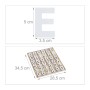 Relaxdays Buchstaben und Zahlen Set Holz Weiß 1,5 x 28,5 x 34,5 cm 310 g_4