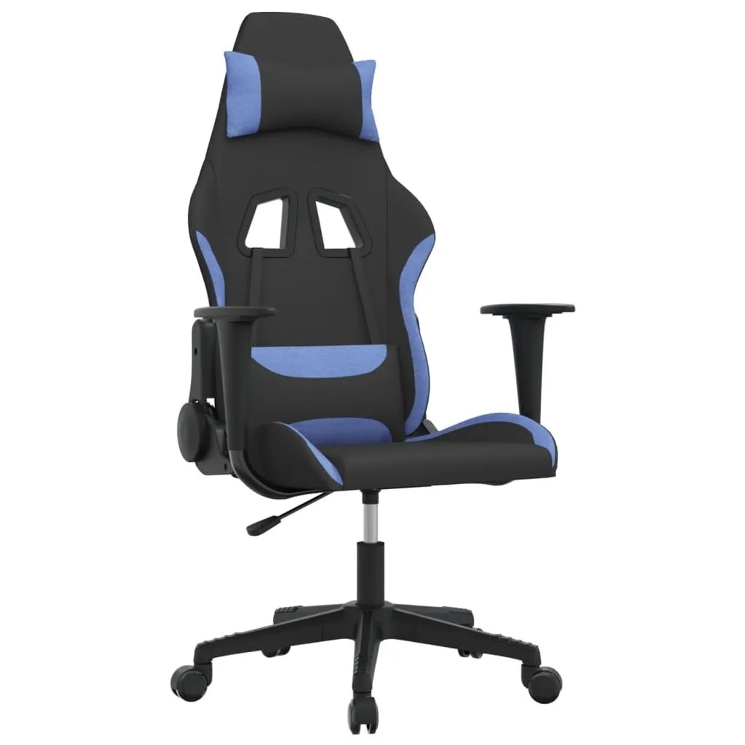 vidaXL Gaming-Stuhl mit Massagefunktion Schwarz und Blau Stoff 345497 günstig online kaufen