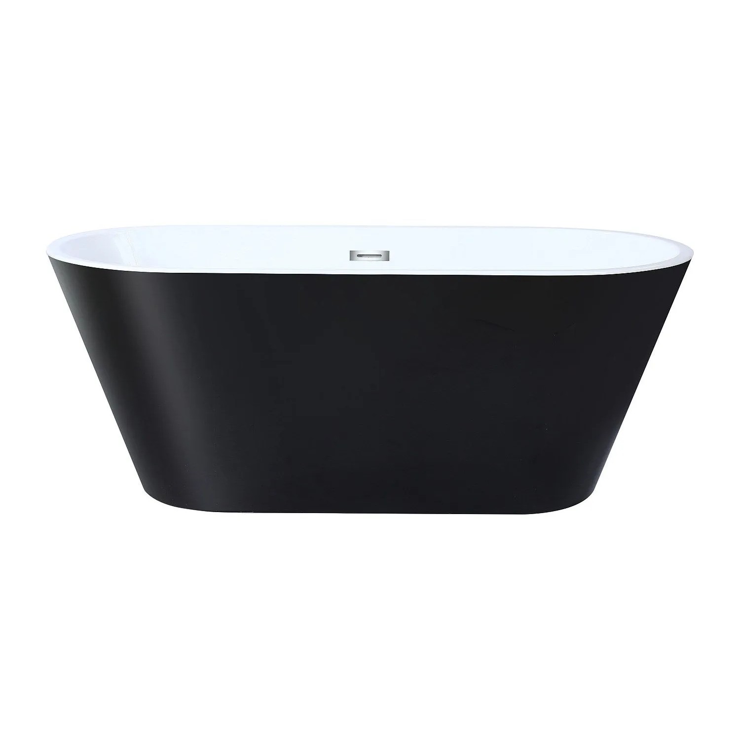 Vente-unique Freistehende Badewanne Twiggy Schwarz 150 cm