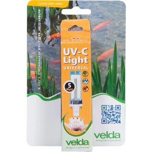 Velda UV-C PL Ersatzlampe, 5 Watt, für Teichpumpen und Filter. Sorgt für klares Wasser im Teich.