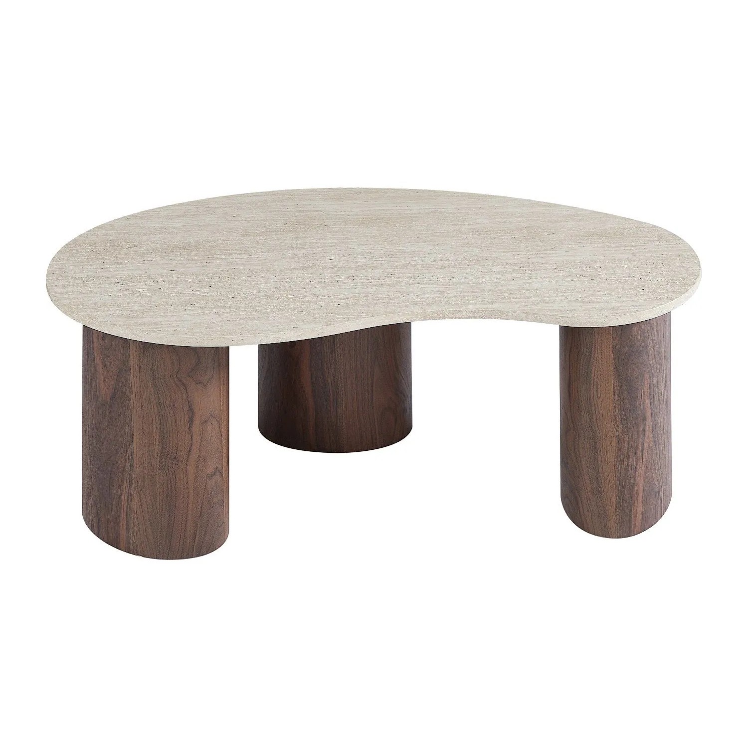 Vente-unique Couchtisch Alozya Naturfarben Dunkel  Beige 120 cm
