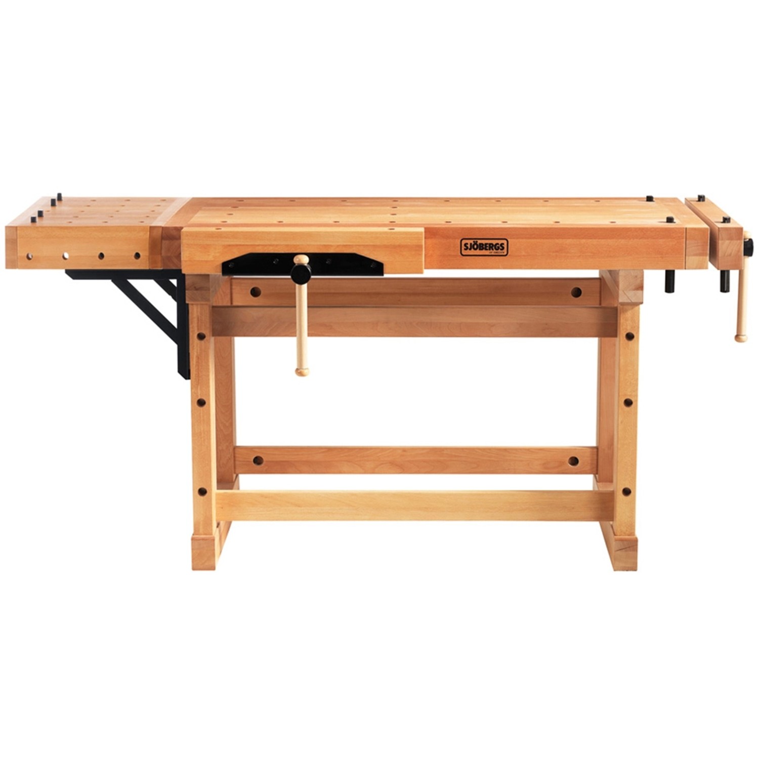 Sjöbergs Hobelbank Elite 1500 aus Buchenholz, eine robuste Werkbank für Profis.