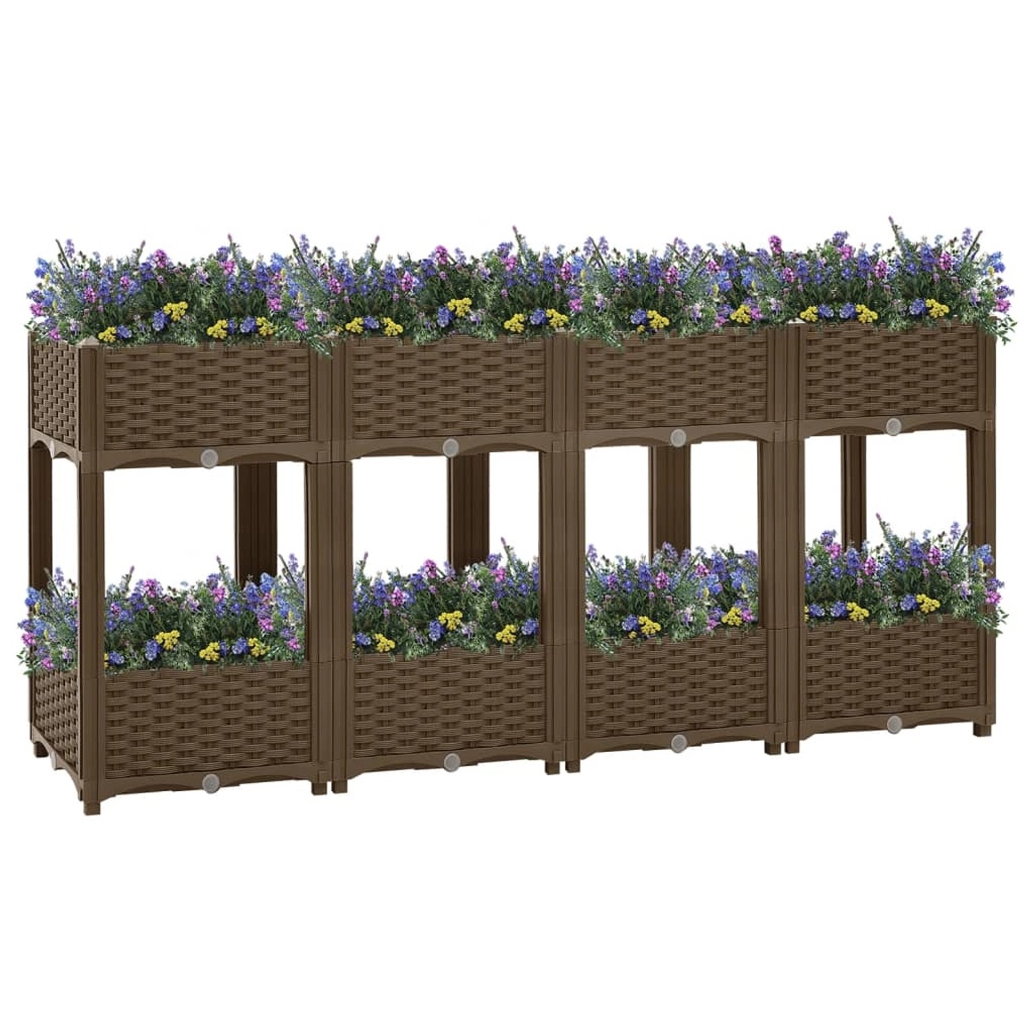furnicato Hochbeet 160x40x71 cm Polypropylen