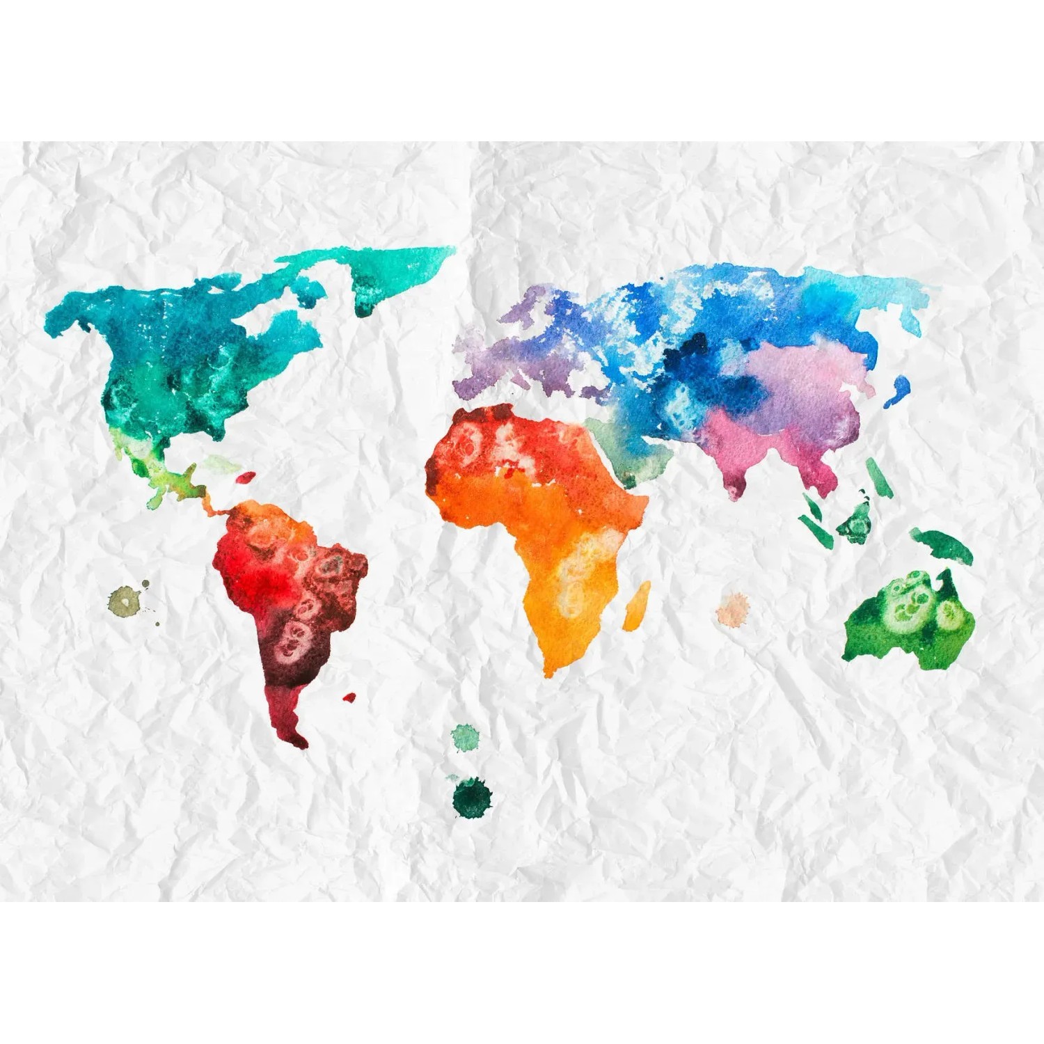 living walls Fototapete Designwalls Colourful World 2, glatt, (5 St)