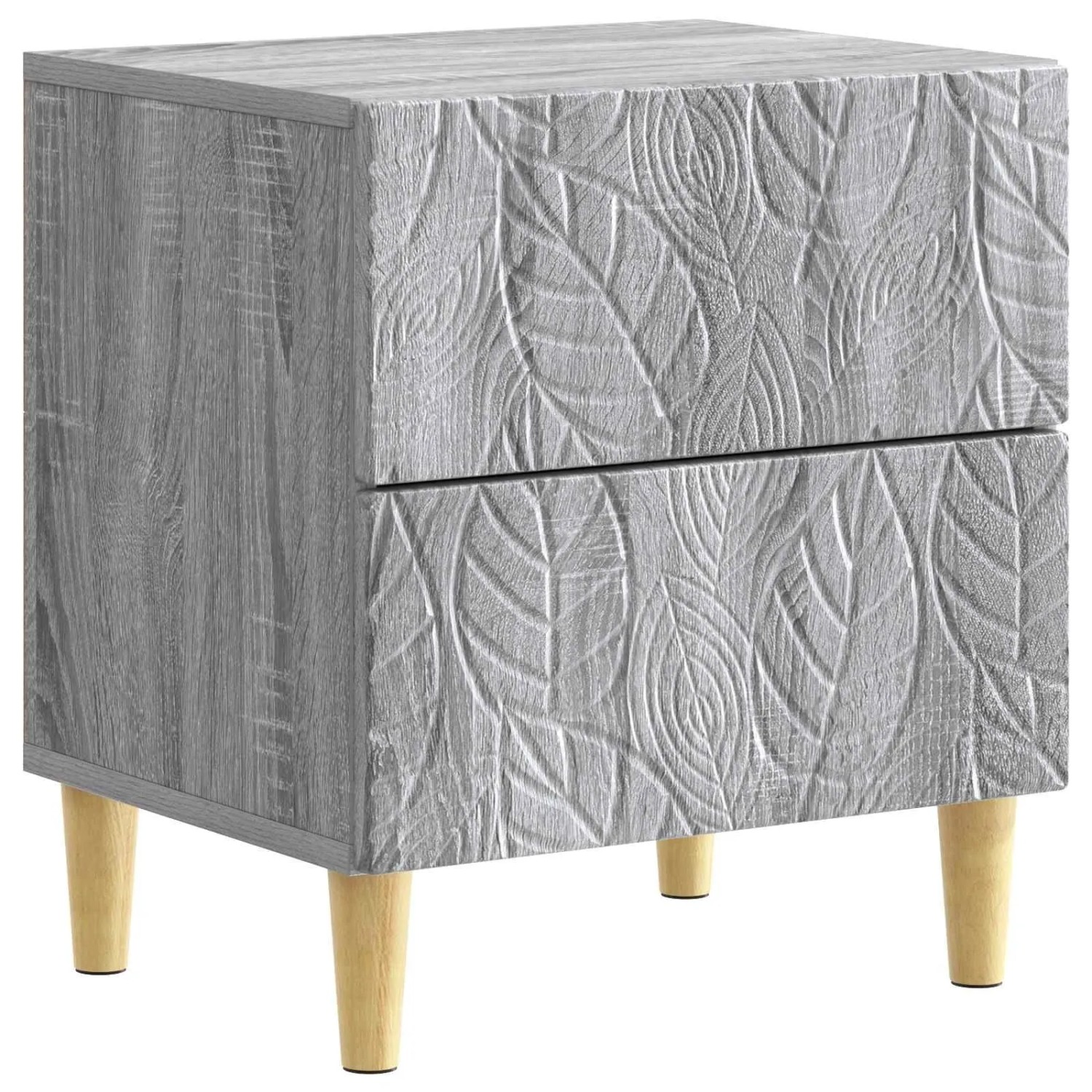 vidaXL Nachttisch Grau Sonoma 43 x 34,5 x 48 cm Holzwerkstoff 894997