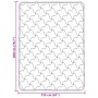 vidaXL Winterbettdecke Creme 155 x 200 cm Mikrofaser und Teddy-Fleece 42026363_10