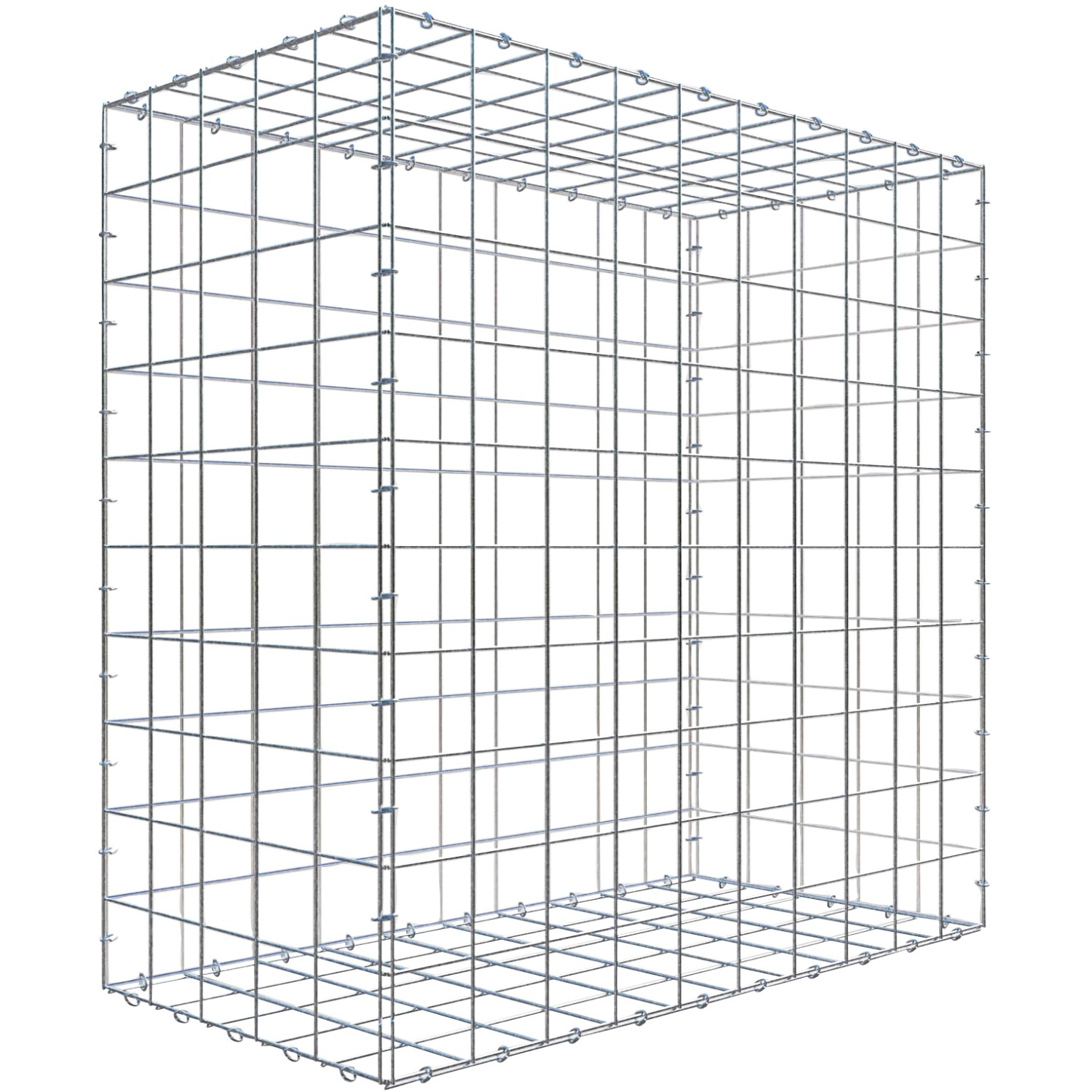 Gabiona C-Ring-Gabione 100 x 100 x 50 cm Maschenw 10 x 10 cm