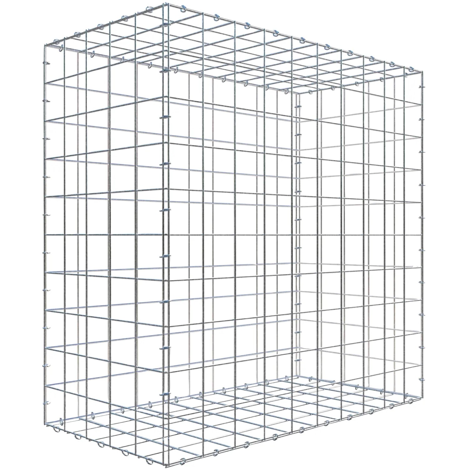 Gabiona C-Ring-Gabione 100 x 100 x 50 cm Maschenw 10 x 10 cm