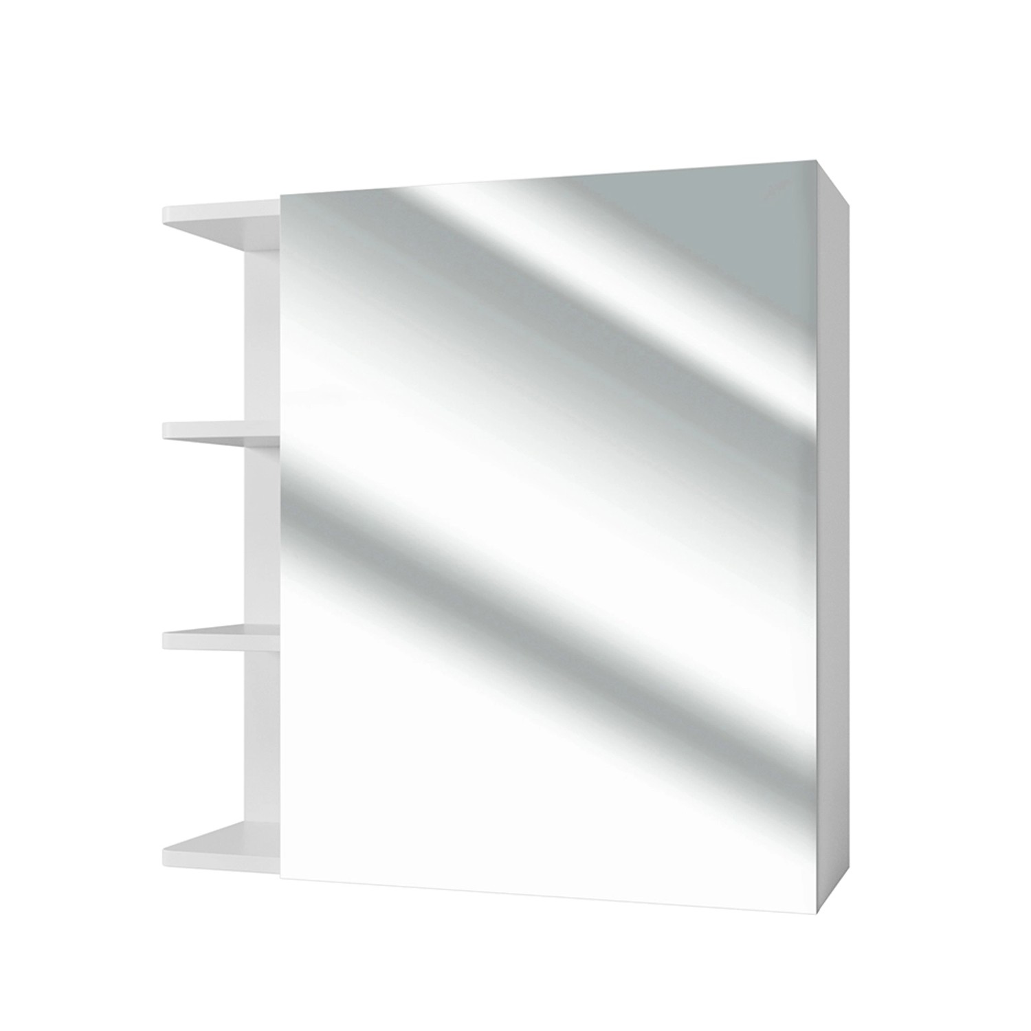 Thumbnail - Vicco Spiegelschrank Fynn Weiß 62 x 64 cm