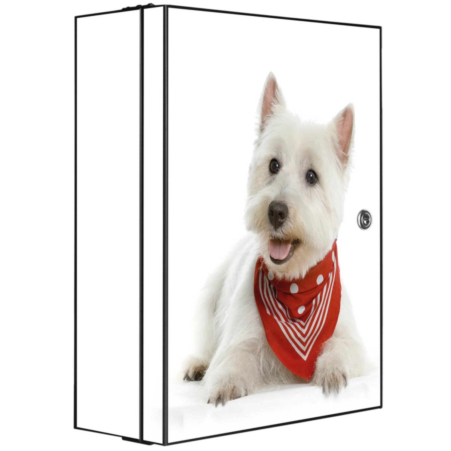 banjado Medizinschrank Stahl Westie (abschließbar, 3 große und 2 kleine Fäc günstig online kaufen