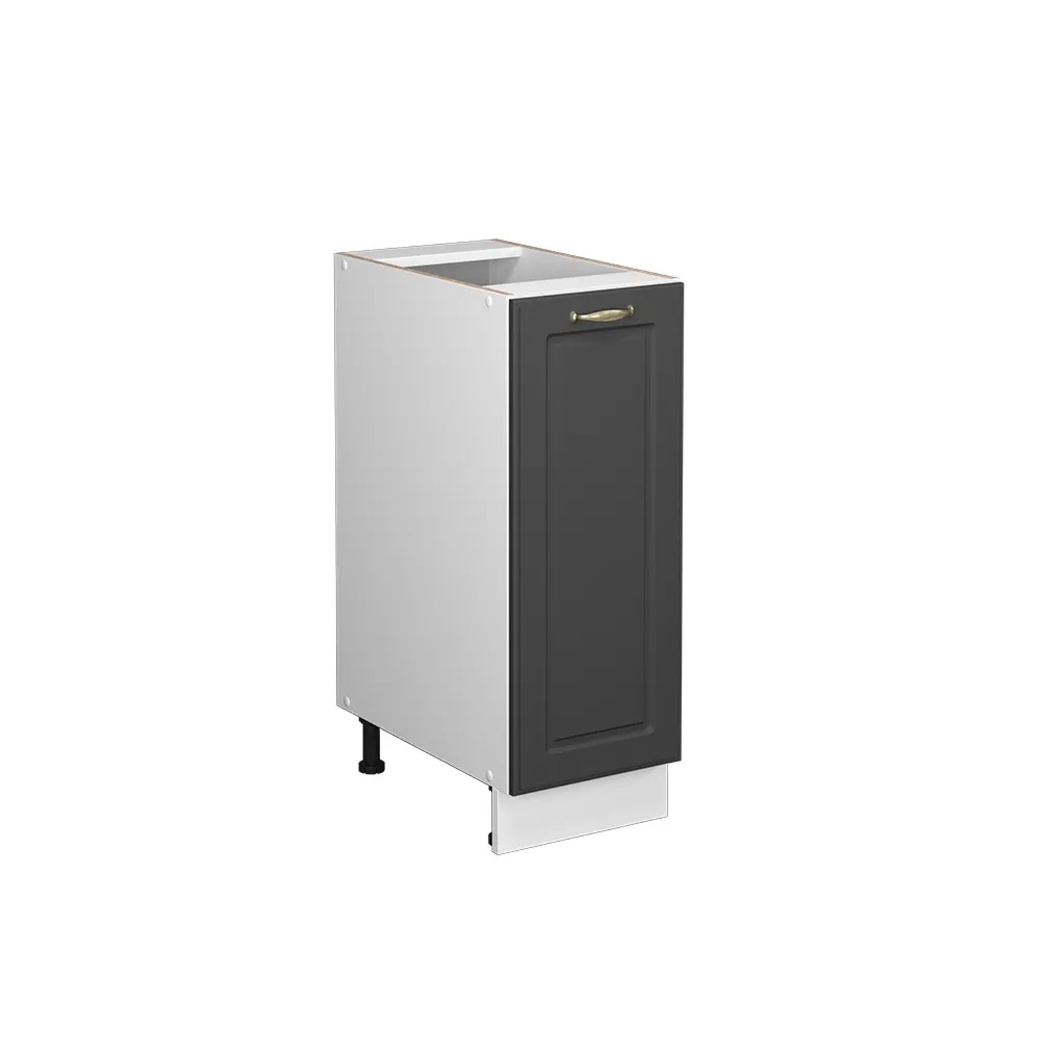 Vicco Apothekerschrank Fame-Line Anthrazit-Gold/Weiß 30 cm ohne Arbeitsplatte