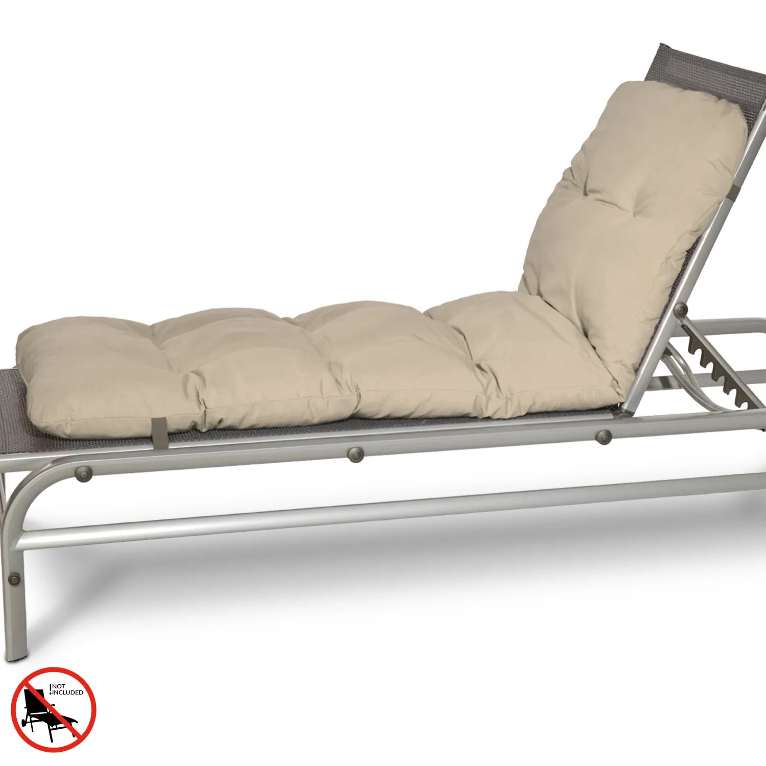 Beautissu Flair RL Rollliegenauflage, naturfarben, 190x60x8cm, für bequemes Liegen im Garten.