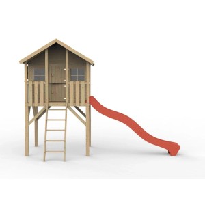 Prestige Garden Stelzenhaus Big House KDI Inklusive Rutsche Rot