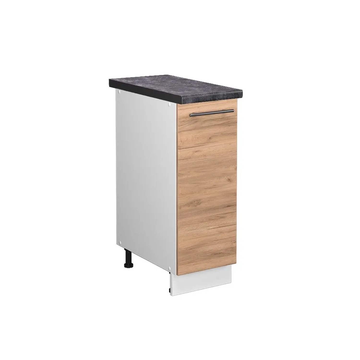 Vicco Apothekerschrank Fame-Line Goldkraft Eiche Weiß 30 cm AP Anthrazit
