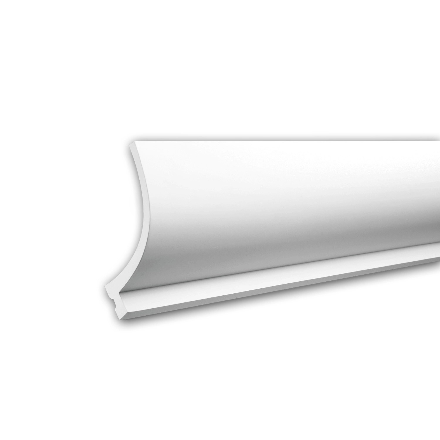 PROFHOME 150220 Eckleiste Zierleiste für indirekte Beleuchtung Stuckleiste 2 m 200 cm x 12,2 cm x 12,6 cm Weiß
