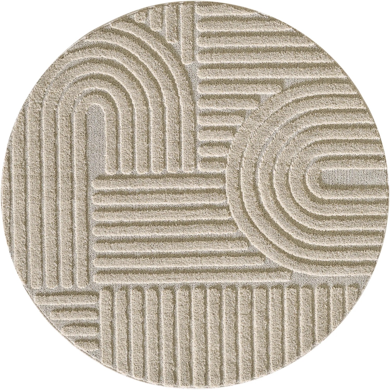 Ayyildiz Kurzflorteppich Art 1121 Beige Ø 120 cm