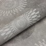 Rasch Vliestapete Tapetenwechsel II 651713 mit Kreismuster in Taupe und Hellgrau, Rollenansicht.