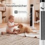 Tectake Turmventilator Arktis 90° Schwenkfunktion 3 Modi und 3 Geschwindigkeitsstufen  32 x 32 x 93 cm Weiß_8