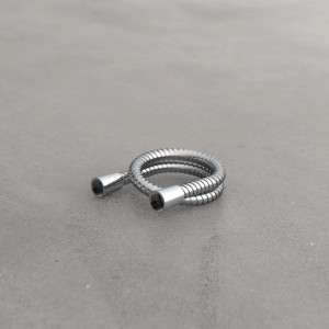 Schütte Brauseschlauch Hogaflex A-1, 80 cm, Edelstahl Chrom, flexibel gewickelt.