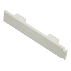 Gardinia Endstück, 2er-Pack, für 3-läufige Vorhangschiene GE3, weiß.