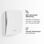 Weißer Bosch Badventilator Fan 1500 W 100 zur Wandmontage, Frontplatte aus Kunststoff.