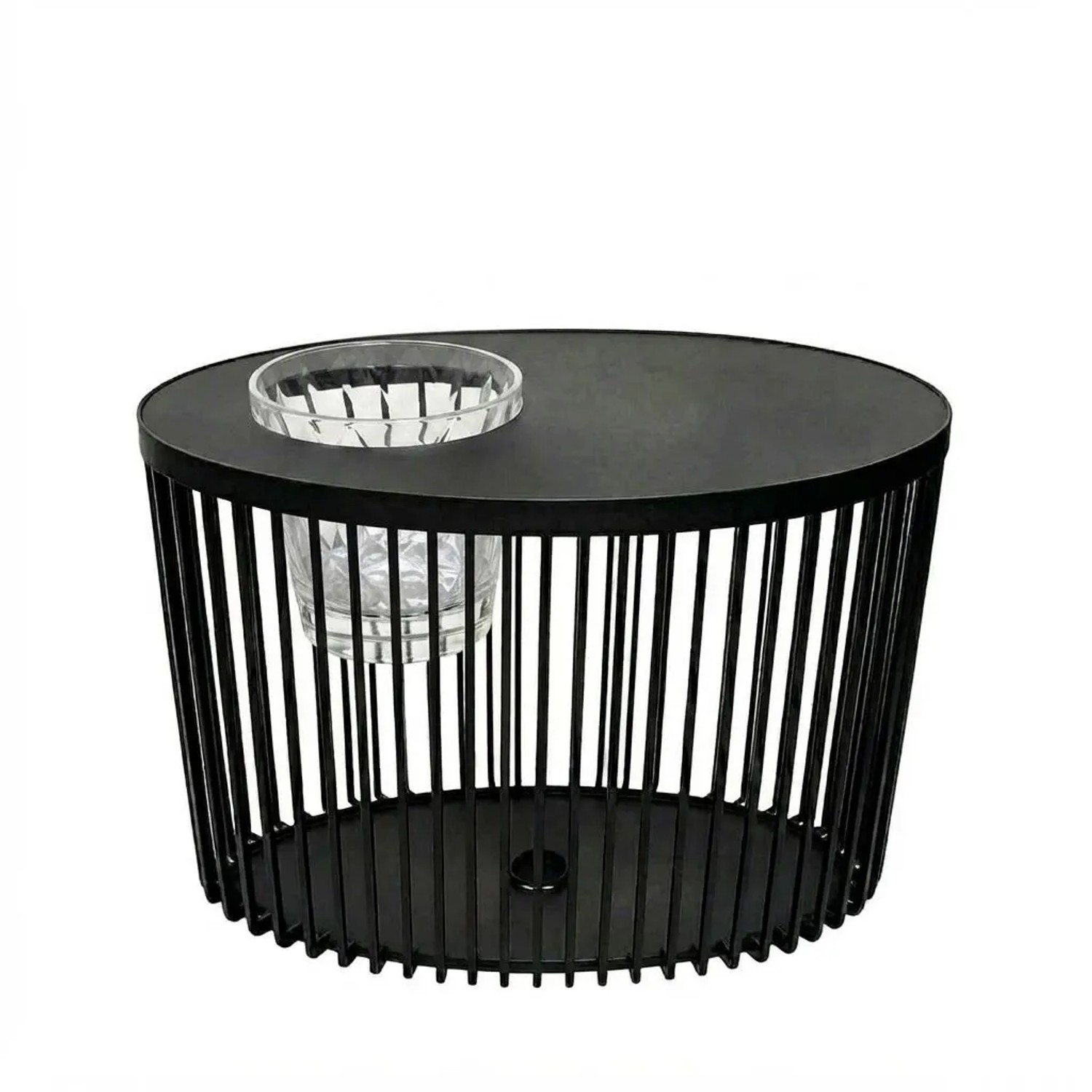 COOTAB Cooler Table Stockholm 3-in-1 Loungetisch mit Acryl-Kühler