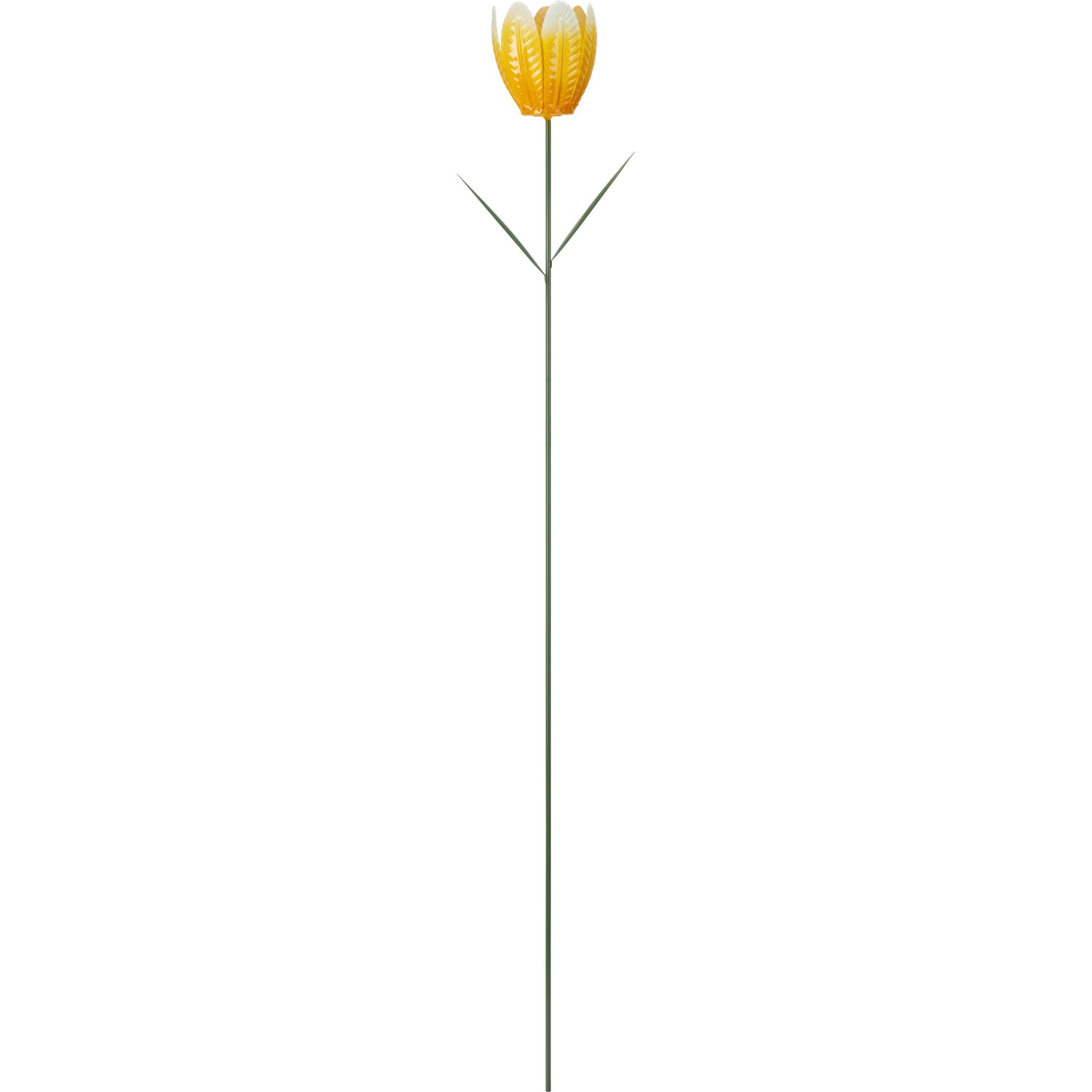 Gartenstecker Tulpe Eisen Gelb 95 cm x Ø 8 cm