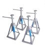 4er Set TRUTZHOLM Wohnwagenstützen aus Aluminium, höhenverstellbar von 28 bis 43 cm, Tragkraft 3600 kg.