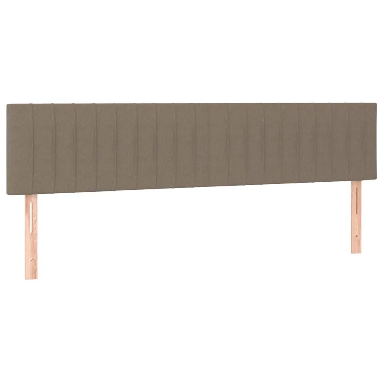 vidaXL Kopfteile 2 Stk Taupe 100x5x78/88 cm Stoff 346288