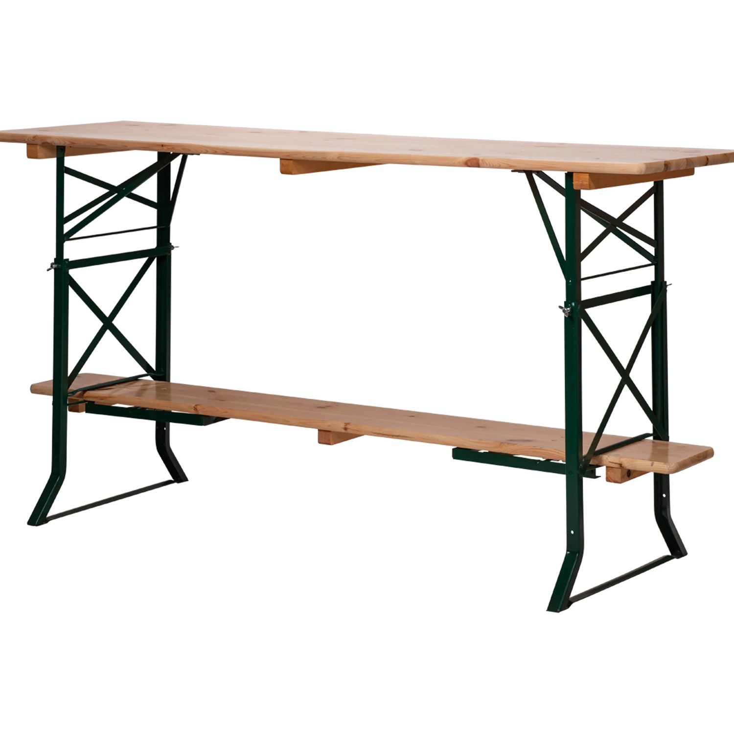 VEBA Bierzeltgarnitur Erhöhung-Set aus Stahl, zur Erhöhung von Biertischen mit 50-60 cm Breite.