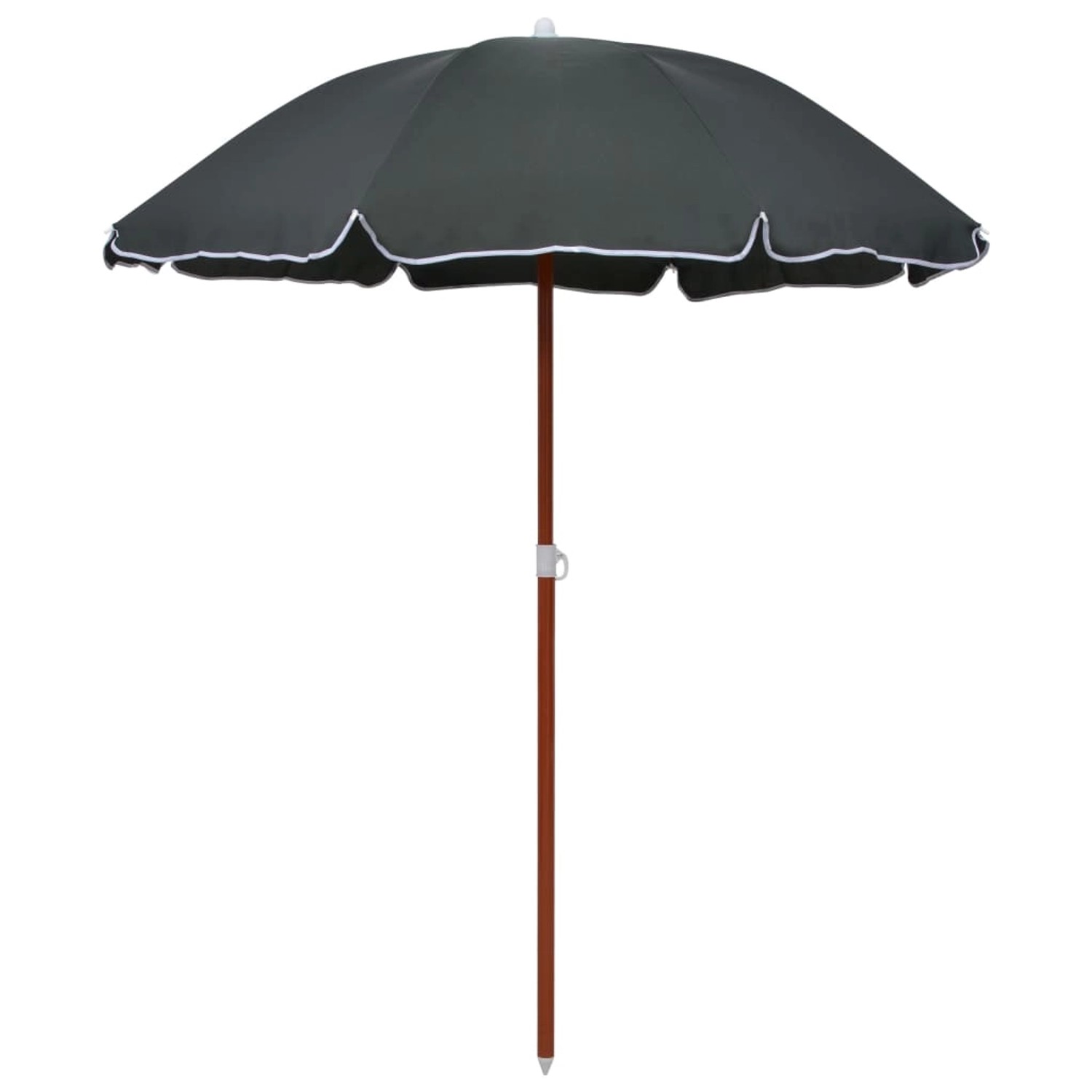 furnicato Sonnenschirm mit Stahl-Mast 180 cm Anthrazit günstig online kaufen