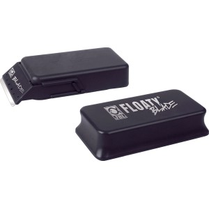 JBL Floaty XL Blade Aquarium Scheibenreiniger, bestehend aus zwei schwarzen Magnetteilen.