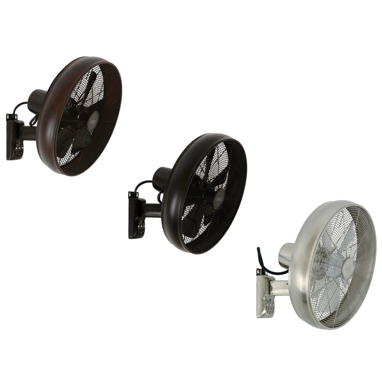 Thumbnail - Lucci Air Retro Design Wandventilator Breeze Wall Mit Fernbedienung Chrom
