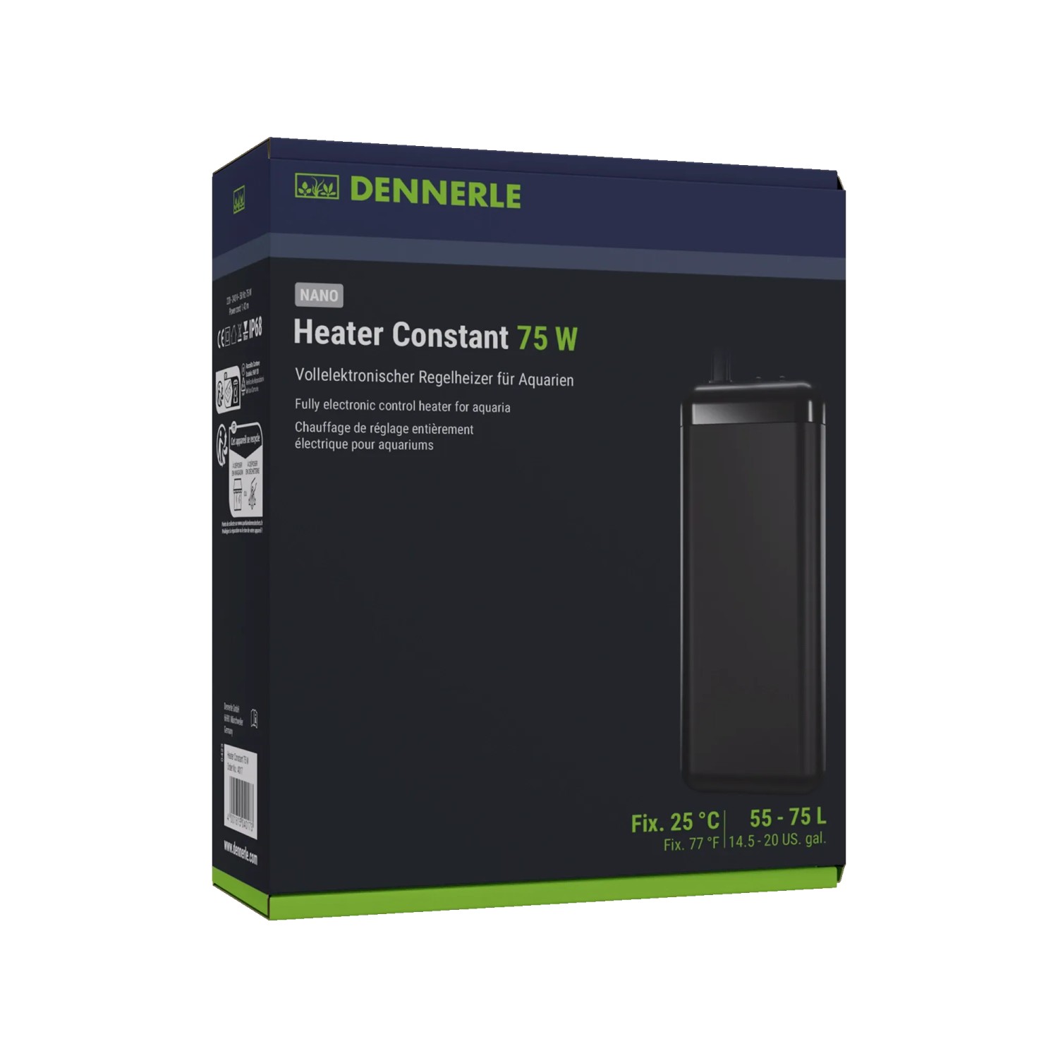 Dennerle Aquarienheizung Heater Constant 75 W