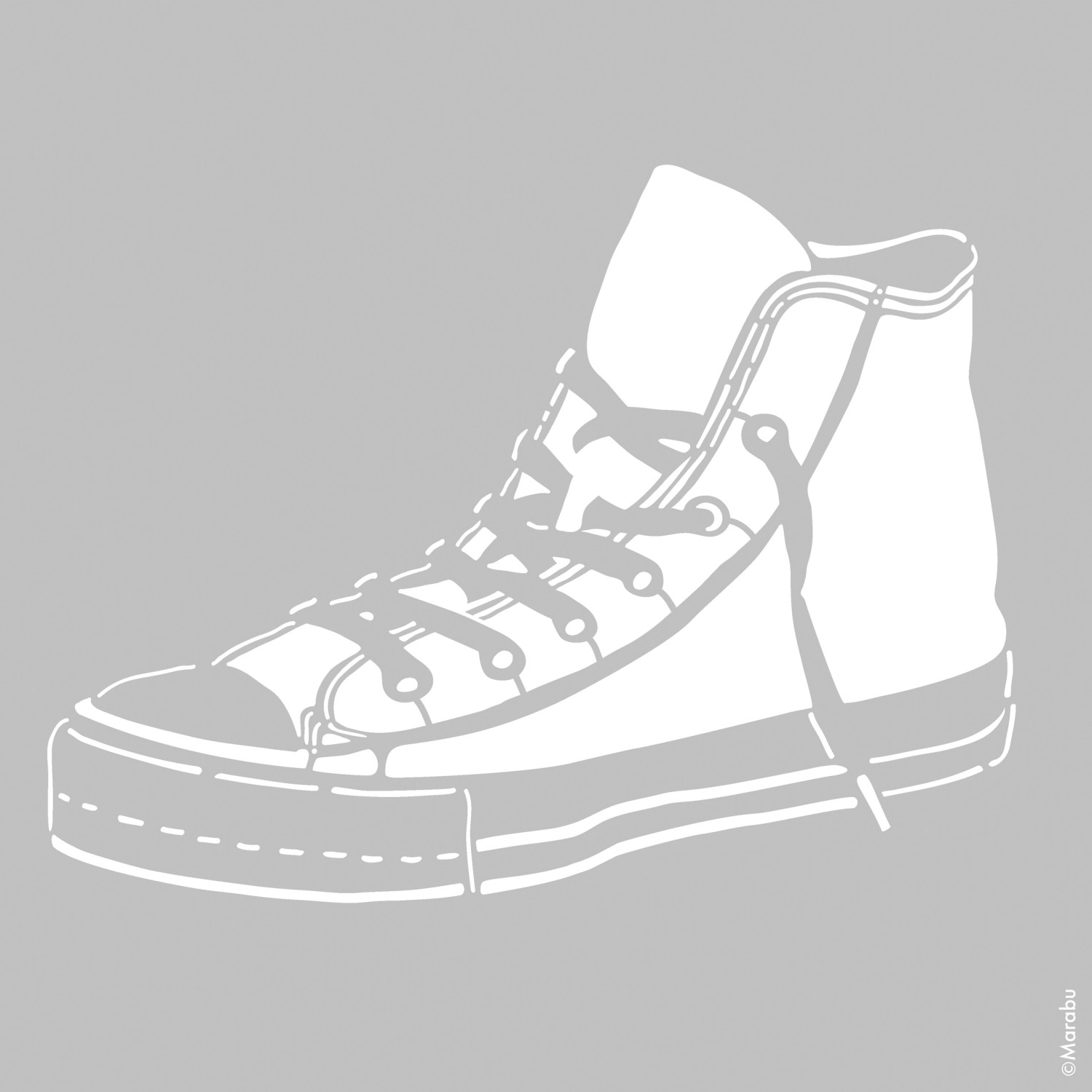 Marabu Schablone 33 x 33 cm Sneaker