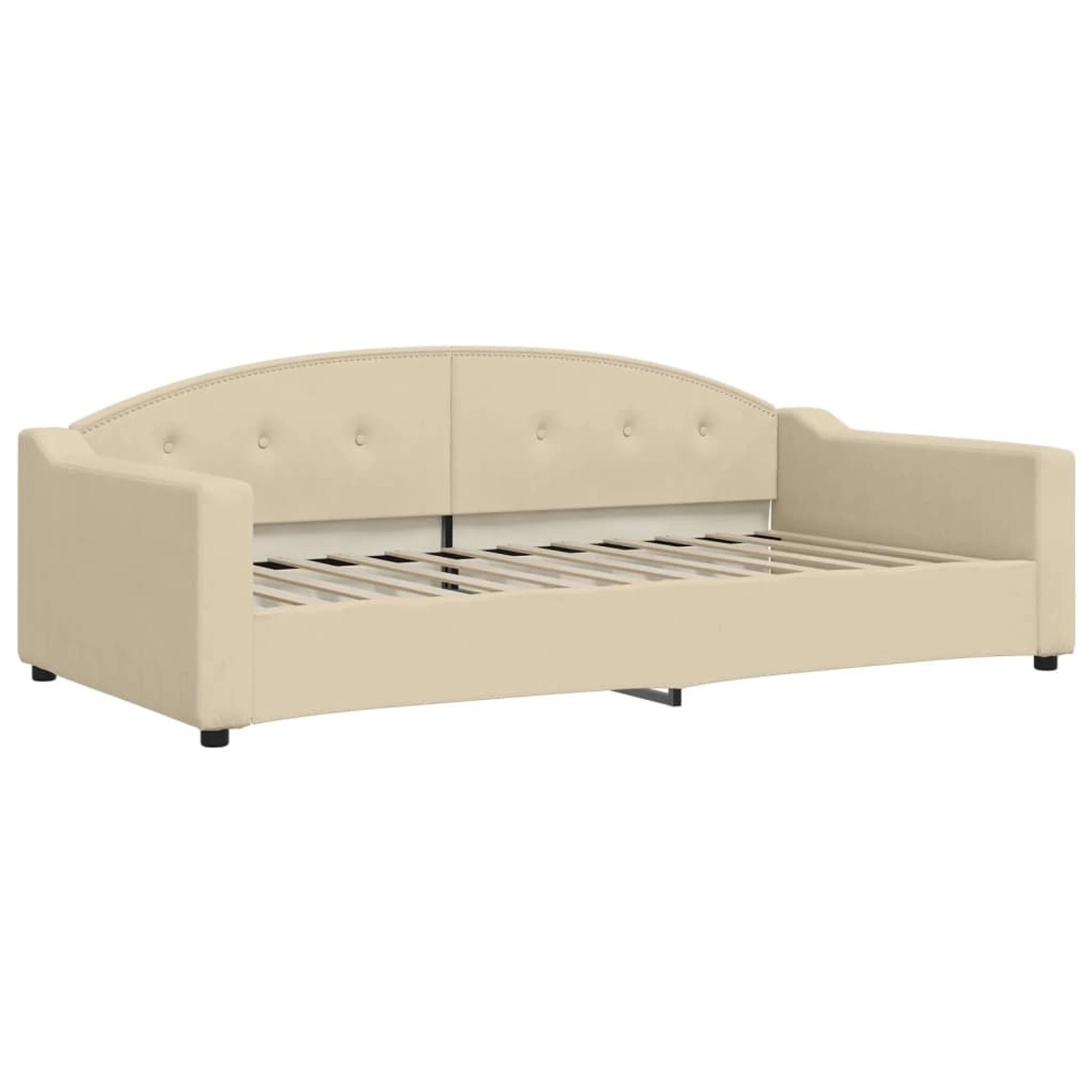 vidaXL Tagesbett Creme 100x200 cm Stoff1842915