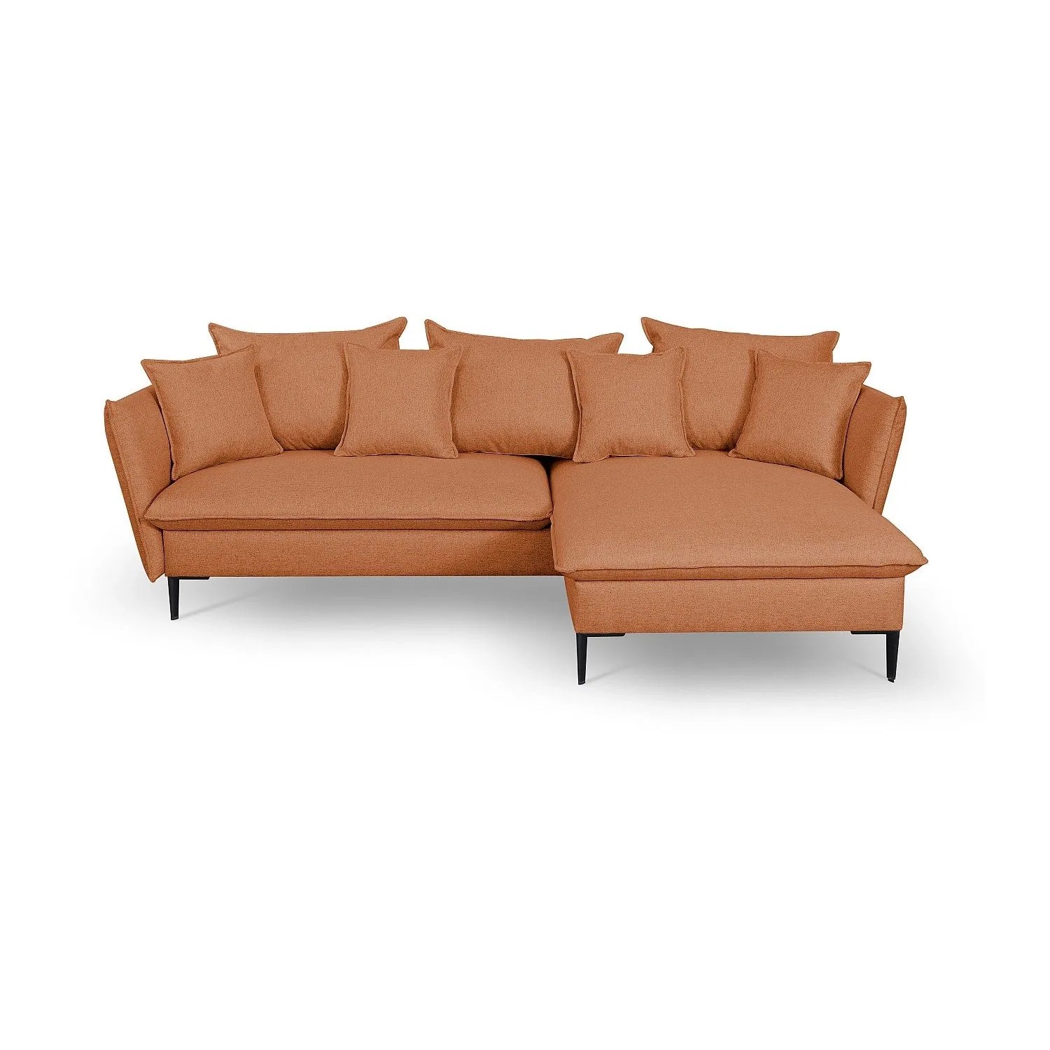 Vente-unique Schlafsofa Lazare Orange 258 cm