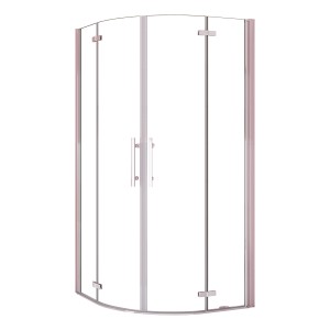 AICA Runddusche 90x90cm, faltbare Duschkabine mit 6mm NANO ESG Sicherheitsglas.