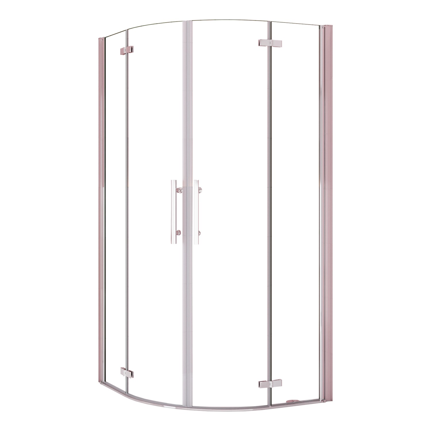 AICA Runddusche Faltbar Duschkabine 90x90x195cm Viertelkreis Duschabtrennun günstig online kaufen