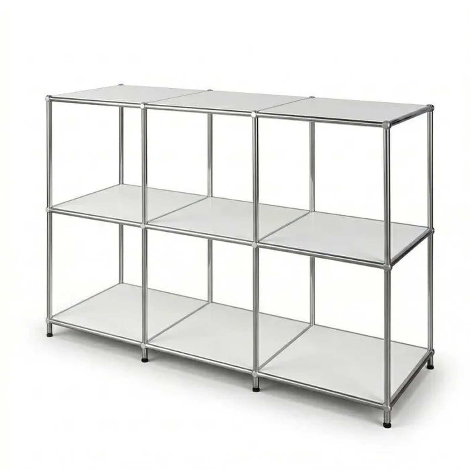 Floordirekt Metallregal Concept Epure MK-018 Standregal Sideboard 116 x 40 x 82 cm Weiß