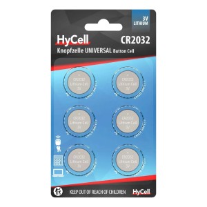 Westfalia Lithium-Knopfzellen CR2032 3 V Metall Silber