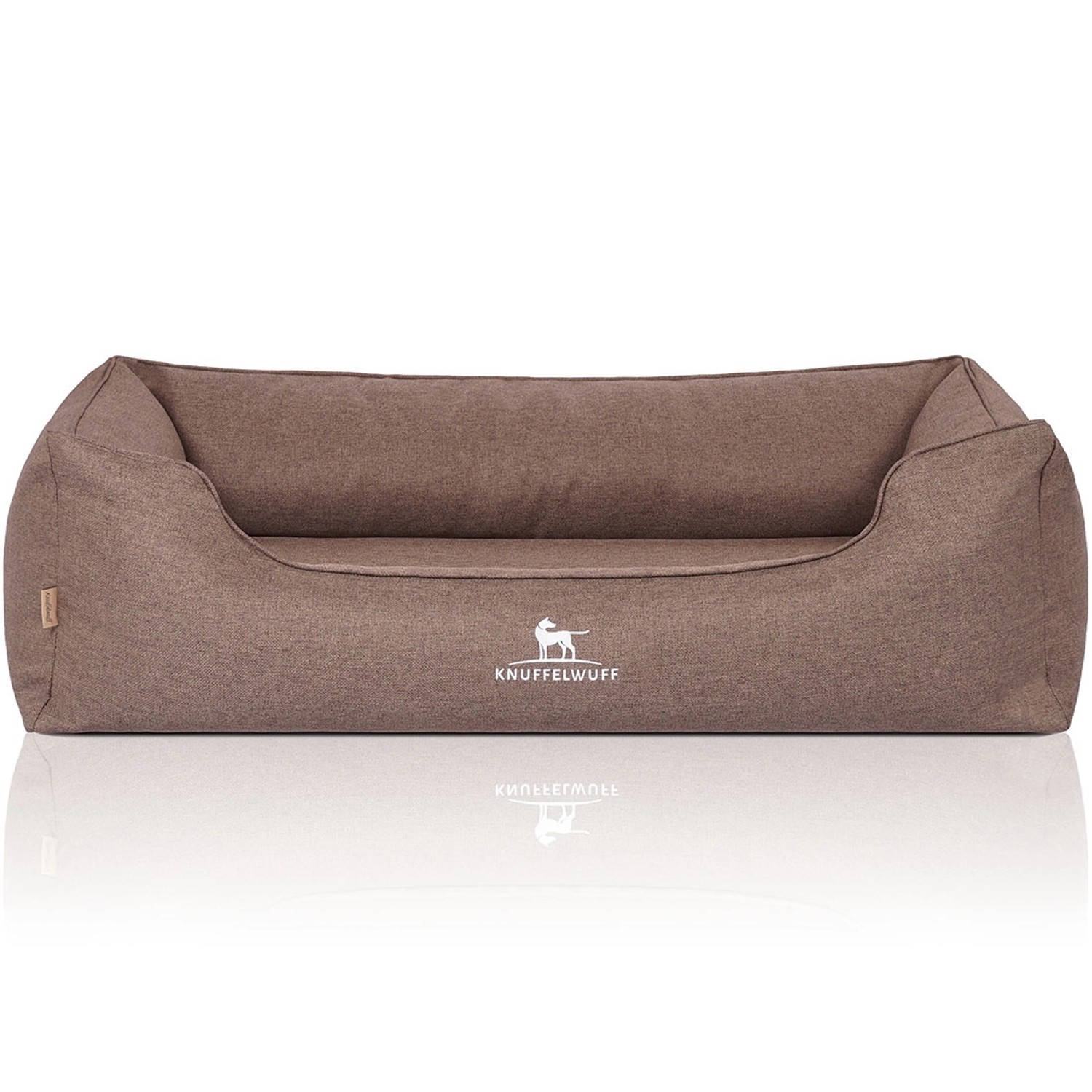 Knuffelwuff Hundebett Wippo Orthopädisch Velours XL 105 x 75cm Potatoe